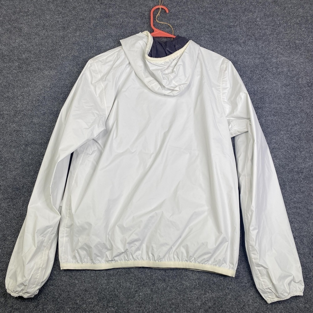 K-Way Jacques Plus Double Jacket Mens Medium White Hooded Windbreaker Coat - Picture 15 of 15